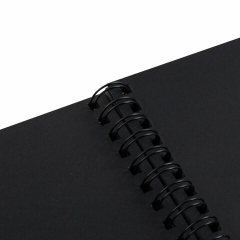 Фотоальбом 16х18 см, 20 черных листов, обложка КРАФТ, BRG Black&Kraft, 880652 (1) (96731)