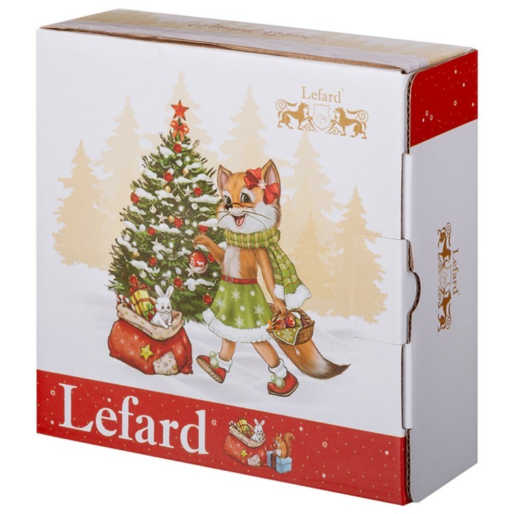Салатник lefard "елка" 15,5*15,5*5 см 600 мл красный (85-1762-11) 