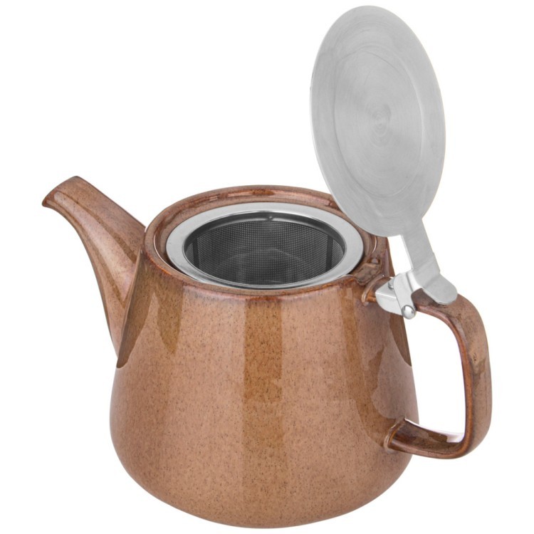 Чайник с металл.ситом и крышкой bronco "luster" 1200мл, 23,5*11*12,5см, коричневый Bronco (470-411)