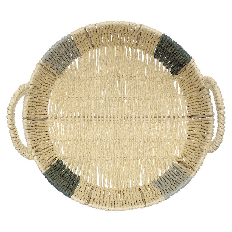 Корзина плетеная круглая bodhran sage из коллекции ethnic, размер l (77225)