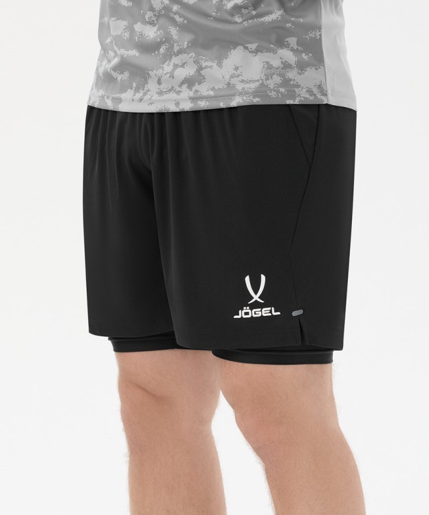 Шорты вратарские с защитой JÖGEL ScalePad Goalkeeper Shorts, черный (2119438) Шорты вратарские с защитой JÖGEL ScalePad Goalkeeper Shorts, черный (2119438)