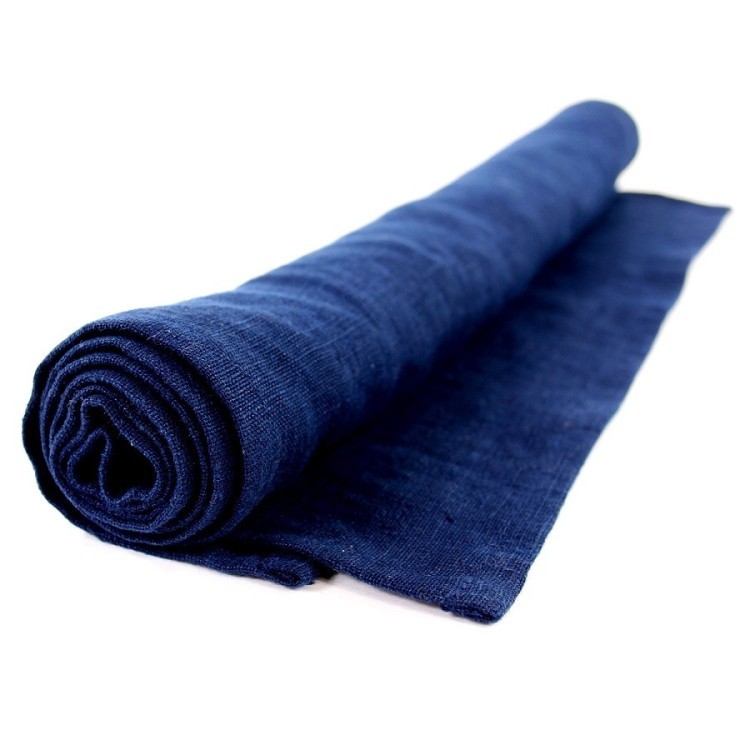 Дорожка на стол из умягченного льна темно-синего цвета essential, 45х150 см (63155)