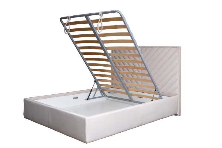 Кровать Milano Basic c подъем.мех.велюр бежевый Colt002 173*220*125 (TT-00016169)