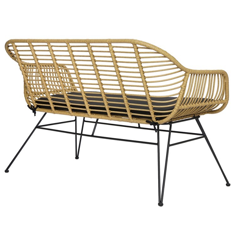 Кушетка vetle bent, 125х68х81 см, ротанг (75806) Кушетка vetle bent, 125х68х81 см, ротанг (75806)