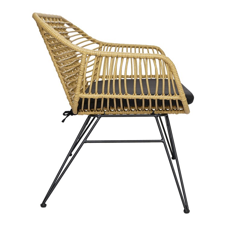 Кушетка vetle bent, 125х68х81 см, ротанг (75806) Кушетка vetle bent, 125х68х81 см, ротанг (75806)