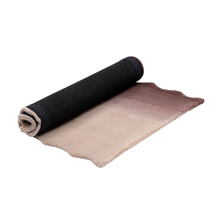 Ковер из шерсти over horizon цвета марсала из коллекции trendy ruffles (79362)