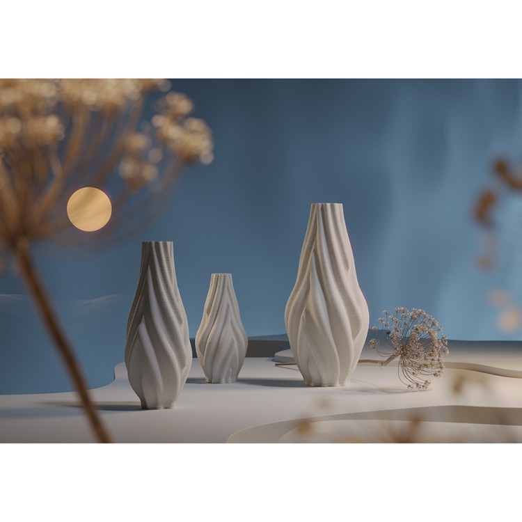 Ваза для сухоцветов printed art, wave, 41 см (78182) Ваза для сухоцветов printed art, wave, 41 см (78182)