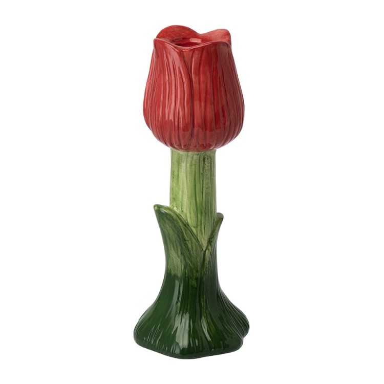 Подсвечник floret красного цвета из коллекции blossom, 18 см (80162)