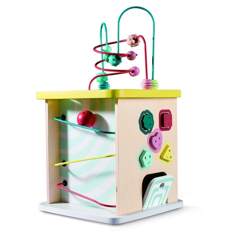 Серия Пастель - Развивающий детский куб (лабиринт, головоломки) (E8503_HP)