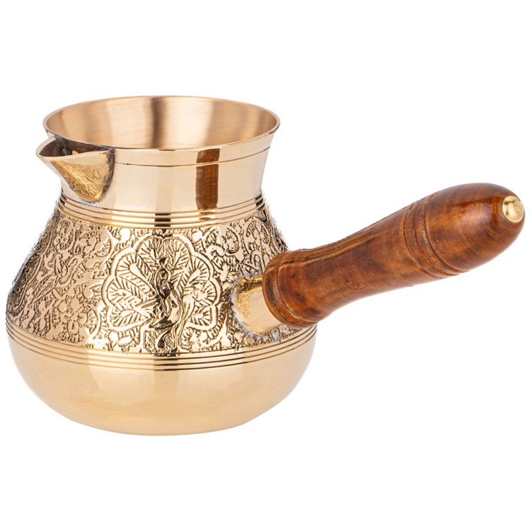 Турка резная "graving" 450мл. латунь Lefard (733-139)