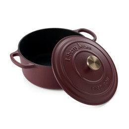 Кастрюля с крышкой из коллекции "Шеффилд", D24 см, 4 л, бургунди (80692)