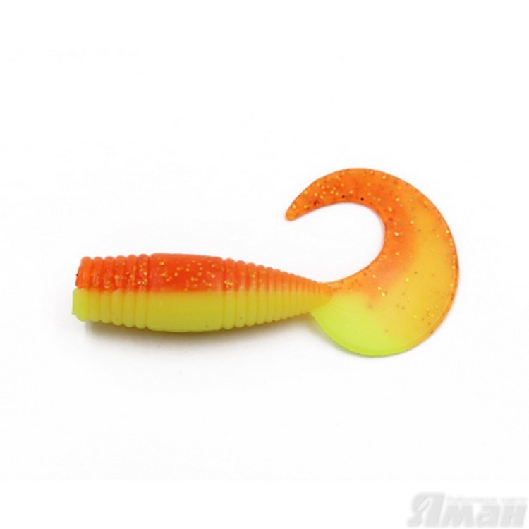 Твистер Yaman Spry Tail, 3" цвет 25 - Sunshine, 8 шт Y-ST3-25 (70705)