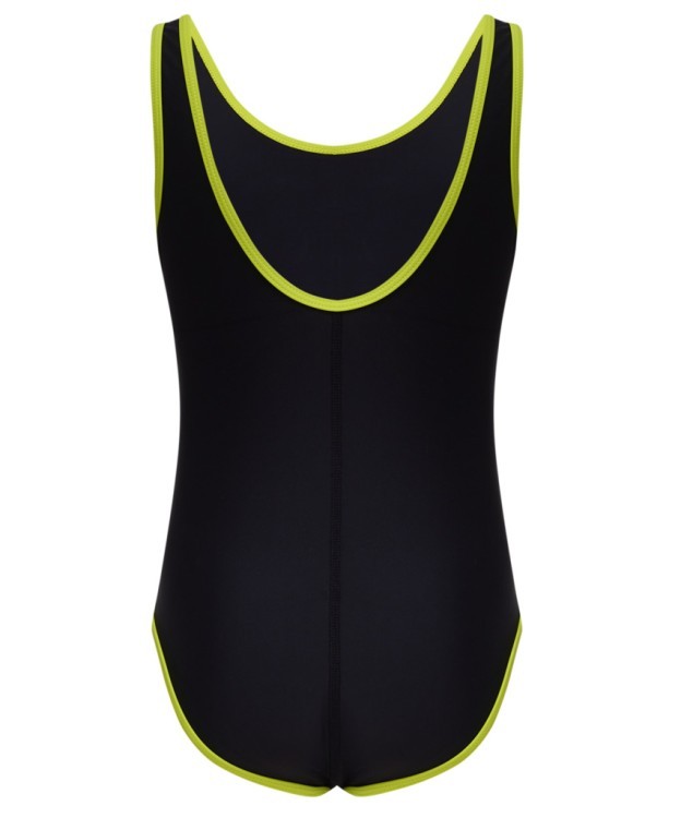 Купальник для плавания Edge Black/Lime, полиамид, детский (2105126)