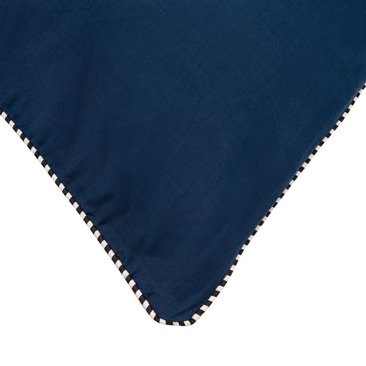 Набор из двух наволочек темно-синего цвета с контрастным кантом из коллекции essential, 50х70 см (73733)