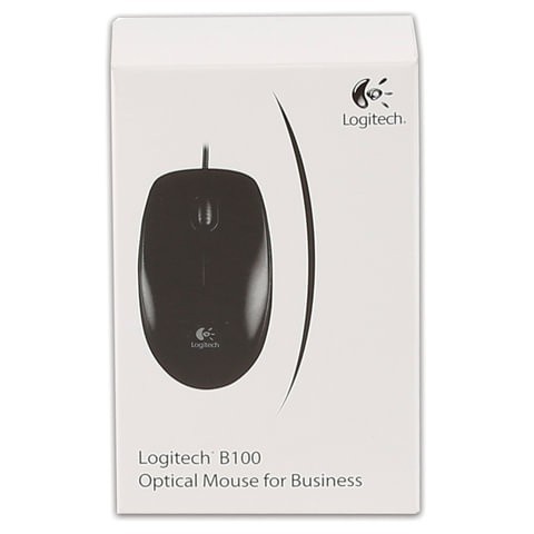 Мышь проводная оптическая USB Logitech B100 (910-003357) (1) (67101)