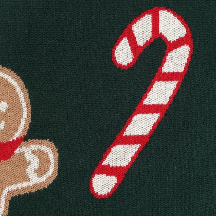 Плед из хлопка с новогодним рисунком gingerman из коллекции new year essential, 130x180 см (79343)