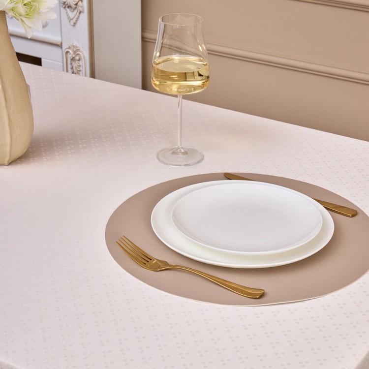 Скатерть 145х180см шампань евроуголок 100% полиэстер SANTALINO (805-027-2)