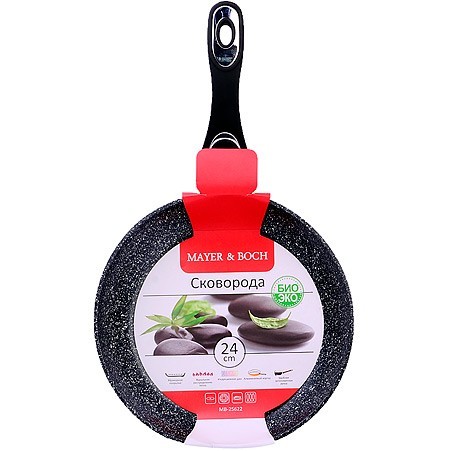 Сковородка 24см мрам/крошка с руч МВ (25622) Сковородка 24см мрам/крошка с руч МВ (25622)