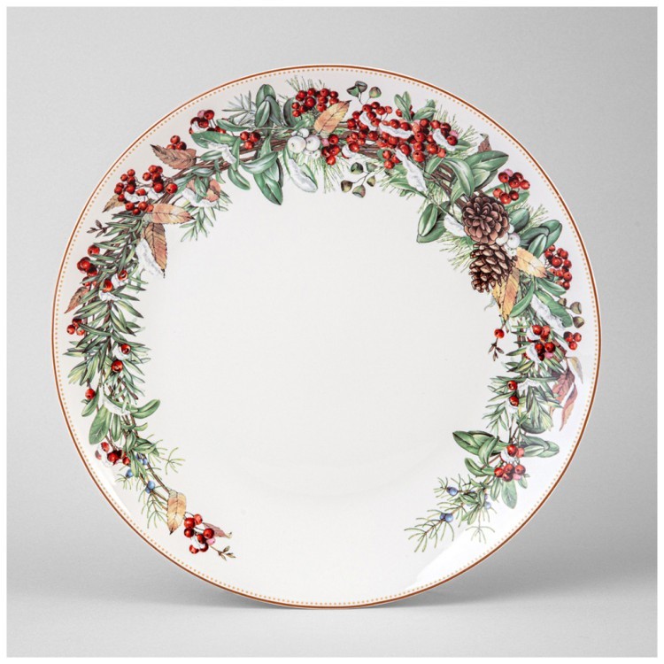 Тарелка обеденная lefard "морозко" 27 см  Lefard (85-2039)