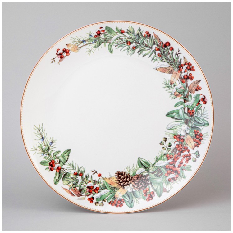 Тарелка обеденная lefard "морозко" 27 см  Lefard (85-2039)