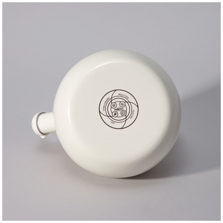 Чайник agness эмалированный со свистком серия "charm", 2,2л Agness (934-593)