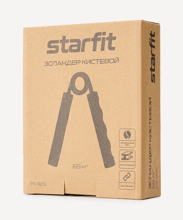 Эспандер кистевой STARFIT ES-505 пружинный, 65 кг, металлический (2115128)