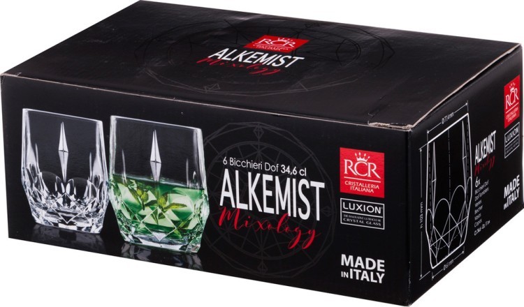 Набор стаканов из 6 шт. "alkemist" 340мл. высота=10см. RCR (305-619)