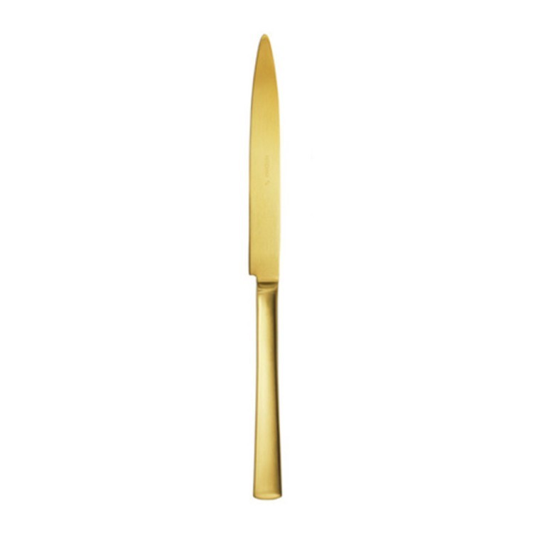 Нож столовый 148100104160000006, нержавеющая сталь 18/10, PVD, matte gold, HERDMAR Нож столовый 148100104160000006, нержавеющая сталь 18/10, PVD, matte gold, HERDMAR