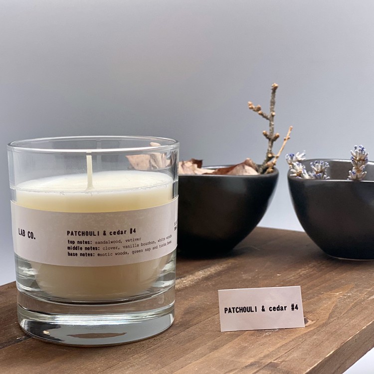 Свеча ароматическая lab co, patchouli&cedar, 40 ч (70928)
