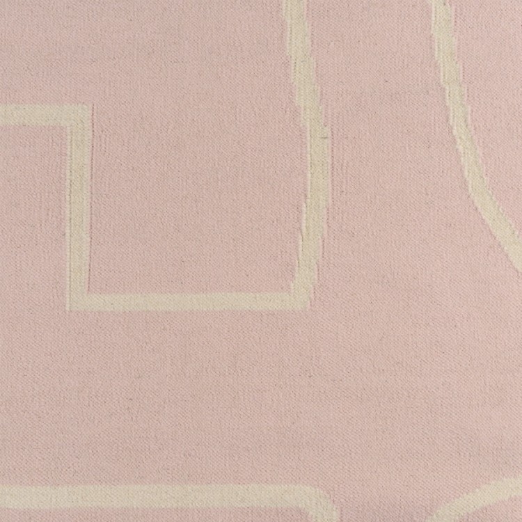 Ковер ручной работы из шерсти и хлопка poetry and steps цвета пыльной розы, 160х230 см (63177)