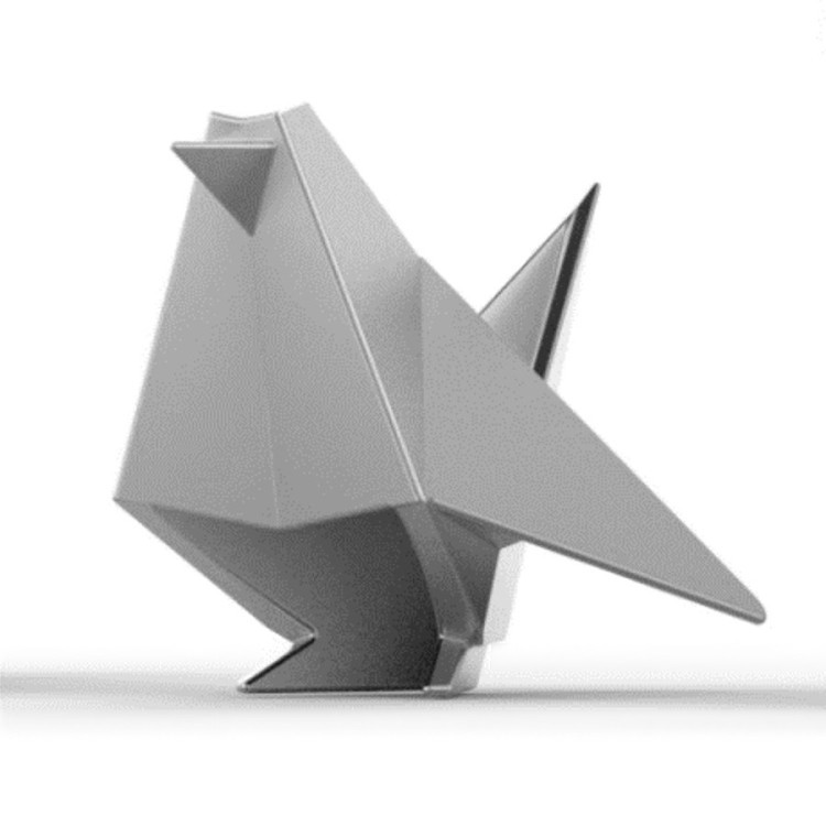 Держатель для колец origami птица хром (61035)