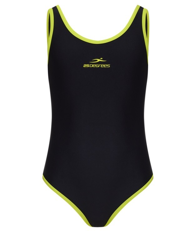 Купальник для плавания Edge Black/Lime, полиамид, подростковый (2105129)