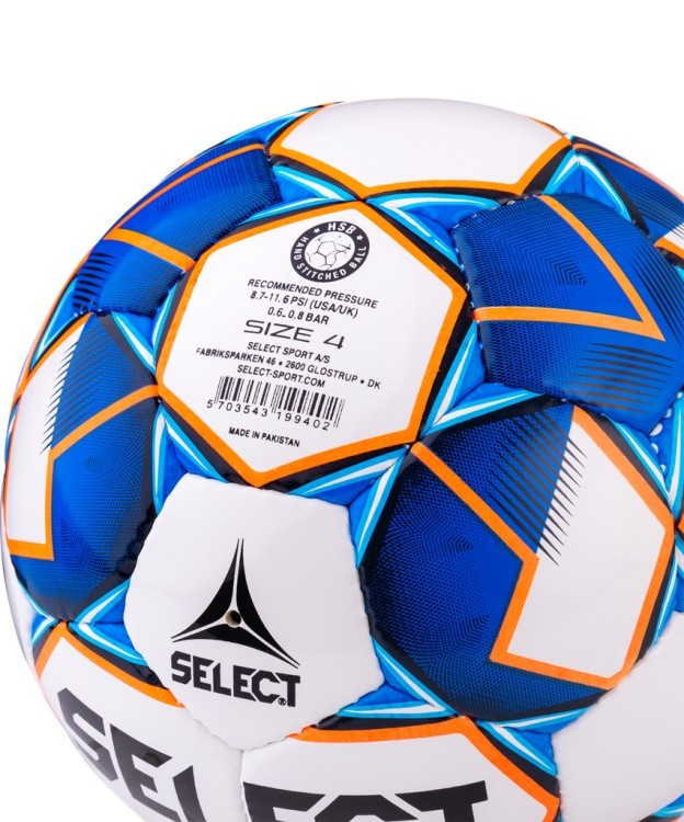 Мяч футбольный Diamond IMS 810015, №4 белый/синий/оранжевый (634959)
