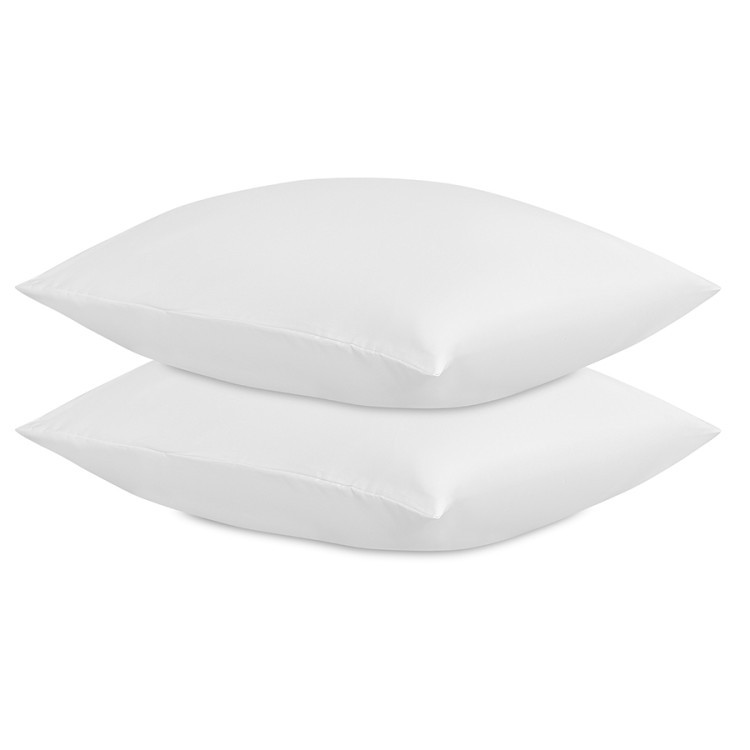 Набор наволочек из плотного сатина белого цвета из коллекции essential, 50х70 см (77133)