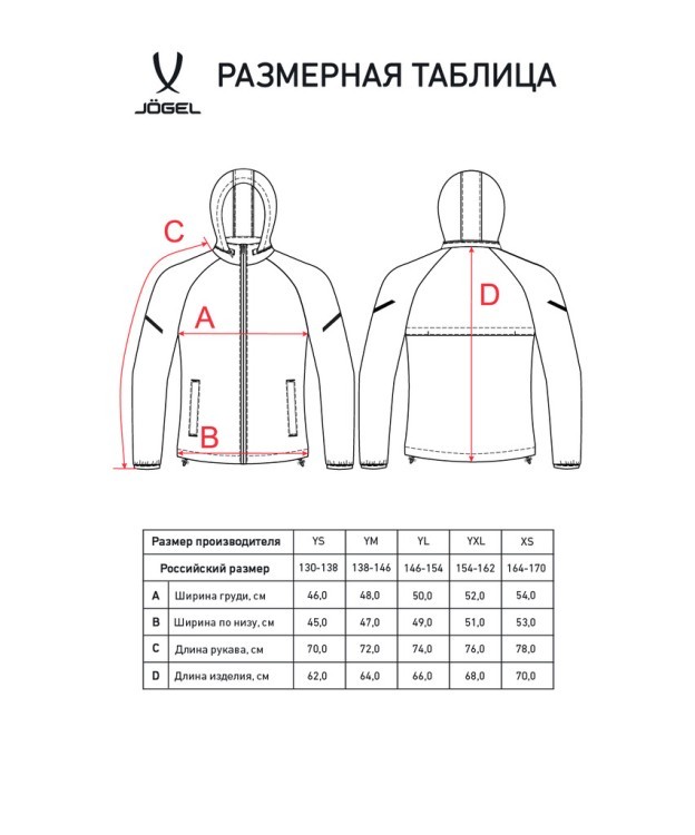 Куртка ветрозащитная JOGEL CAMP 2 Rain Jacket, синий, детский (2112590)