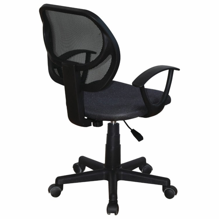 Кресло офисное компактное Brabix Flip MG-305 сетка/ткань черно-серое 531951 (1) (71860)