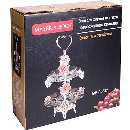 Конфетница 2-х ярусная 32х32х52 см Mayer&Boch (30822) Конфетница 2-х ярусная 32х32х52 см Mayer&Boch (30822)