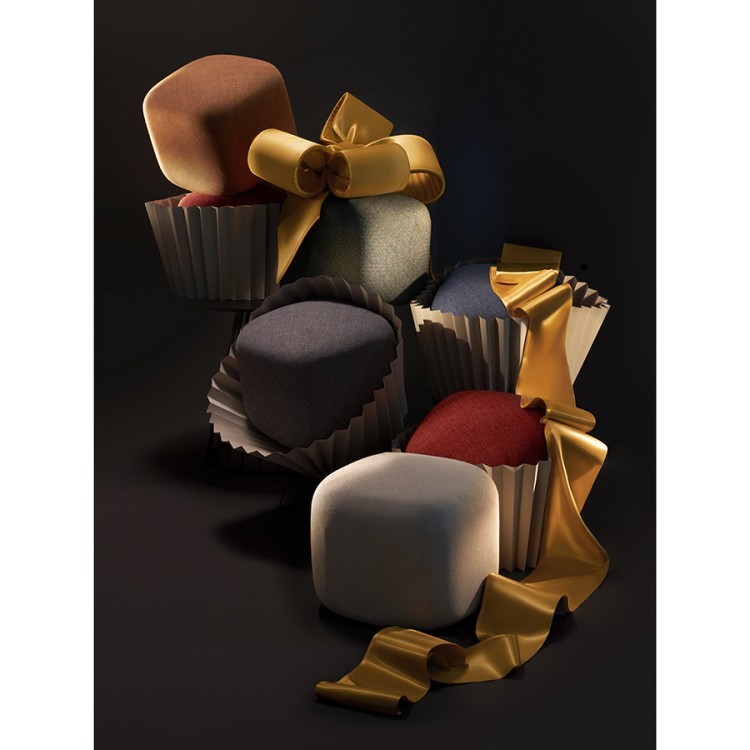 Пуф tr?ffel, серый (75875)