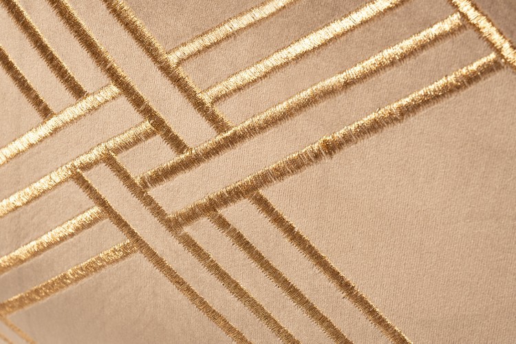 Подушка с вышивкой "Ромбы" коричневая 40*60см (TT-00006741)