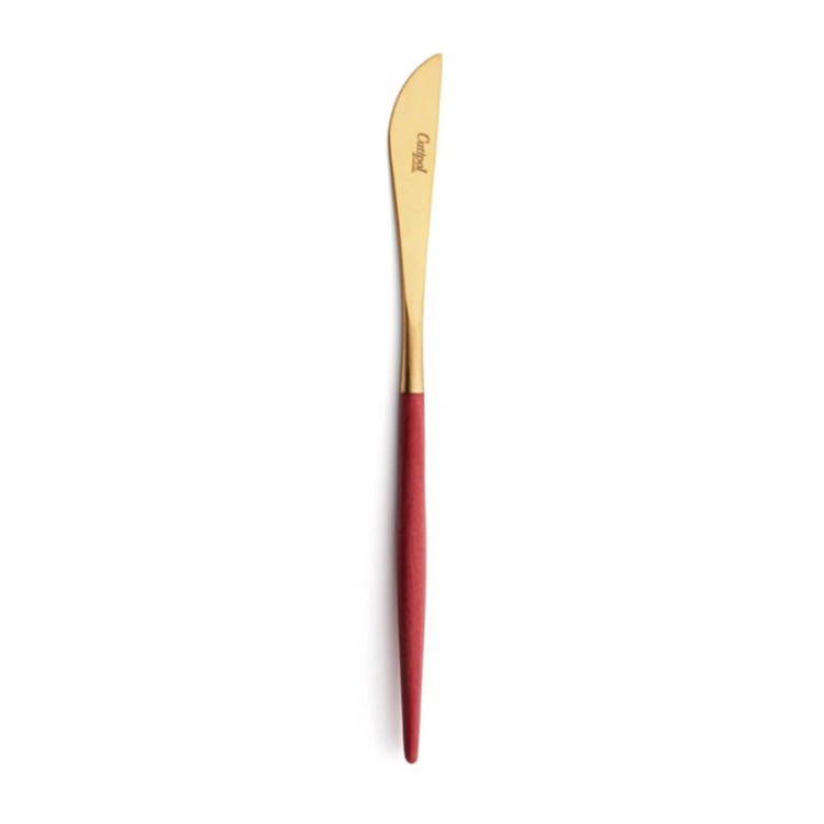 Нож столовый GO.03RGB, нержавеющая сталь 18/10, композитный материал, red, gold, CUTIPOL