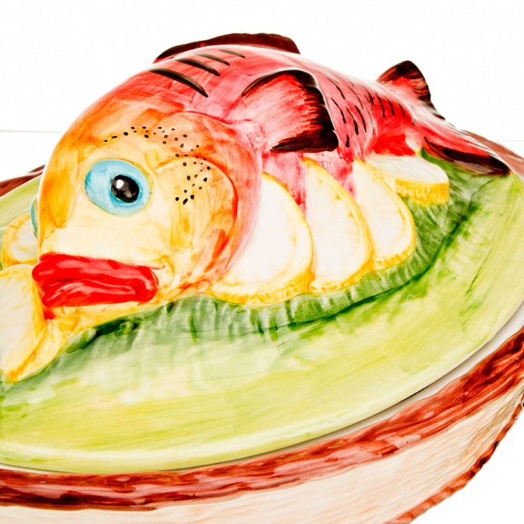 Блюдо с крышкой "рыба" 40*29*17 см. Annaluma (628-082)