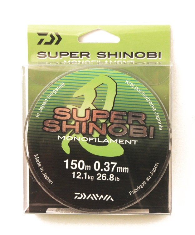 Леска Daiwa Super Shinobi 150м 0,37мм (12,1кг) светло-зеленая (62287)