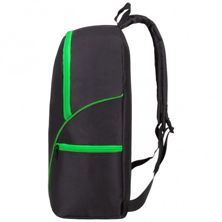 Рюкзак Staff Trip 2 кармана черный с салатовыми деталями 40x27x15,5 см 270788 (1) (88866)