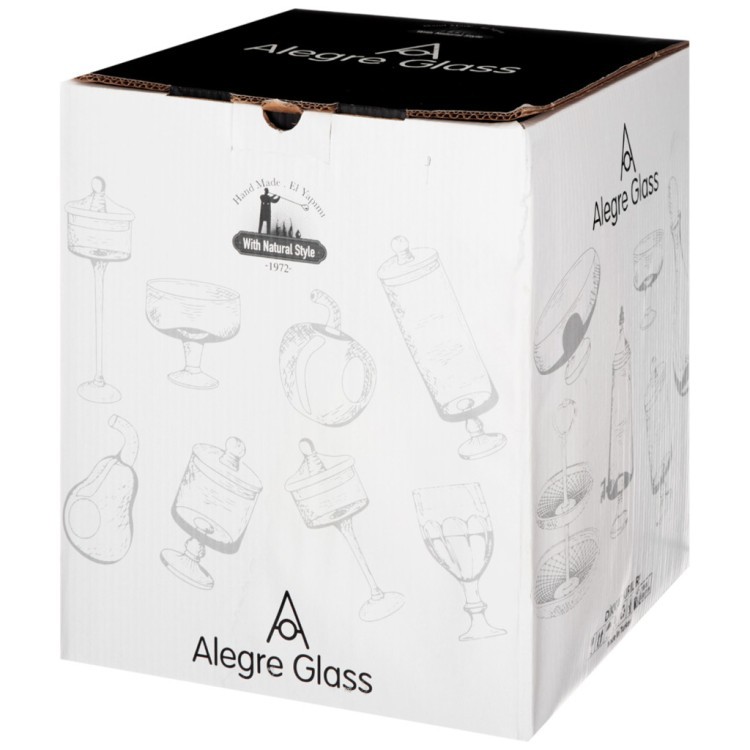 Ваза "тыква" 23x24 см Alegre Glass (337-030)