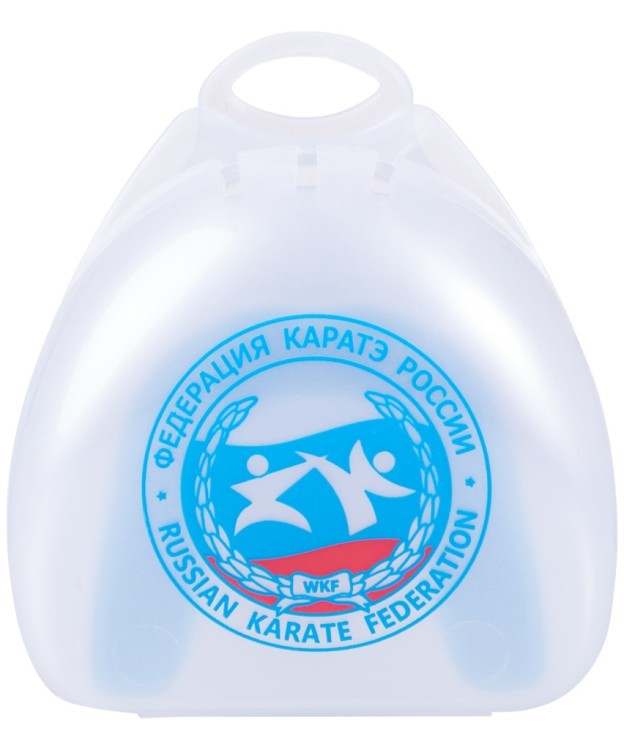 Капа Karate MGX-003 kr, с футляром, белый/синий, детский (796552)