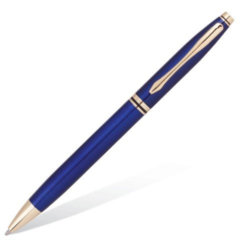 Ручка шариковая Brauberg De Luxe Blue линия 0,7 мм 141412 (2) (66943)