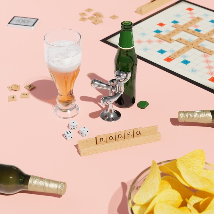 Открывалка для бутылок rodeo buddy, хром (79730)