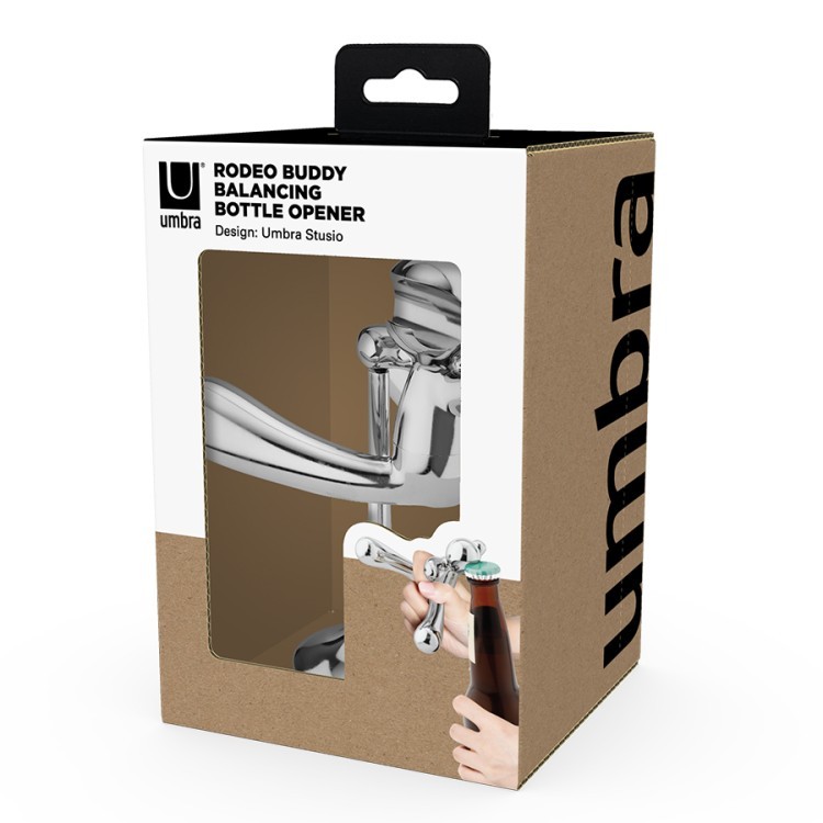 Открывалка для бутылок rodeo buddy, хром (79730)