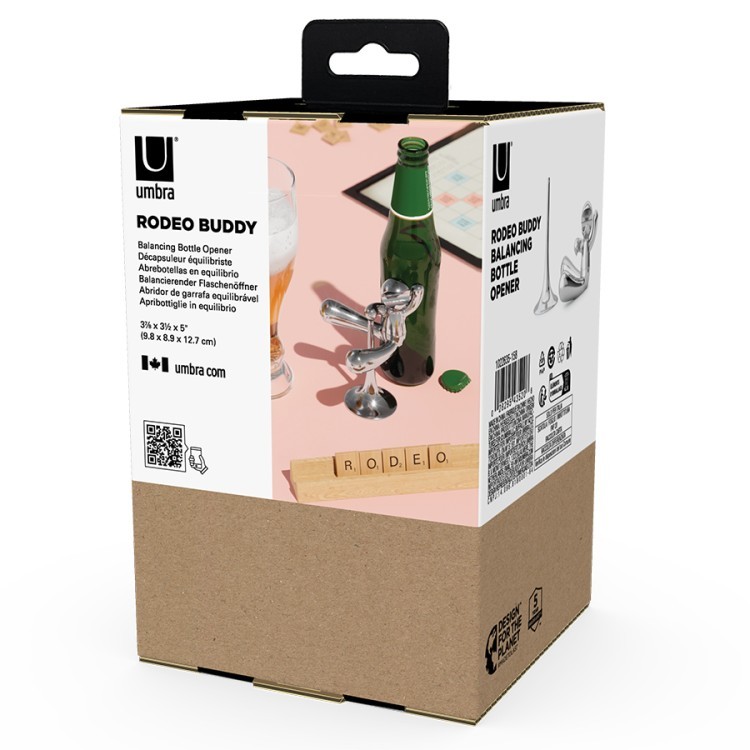 Открывалка для бутылок rodeo buddy, хром (79730)