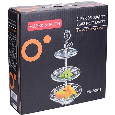 Конфетница 3-х ярусная 30х30х57см Mayer&Boch (30831) Конфетница 3-х ярусная 30х30х57см Mayer&Boch (30831)